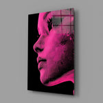Pink with Dots Glass Wall Art || Designer Collection