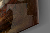 Family in the Window Glass Wall Art || Designer Collection
