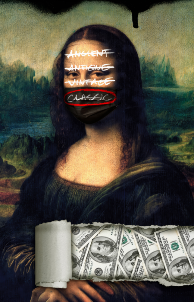 Modern Mona Lisa Cam Tablo || Tasarımcı Koleksiyonu