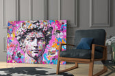 Graffiti David Glass Wall Art || Designer Collection