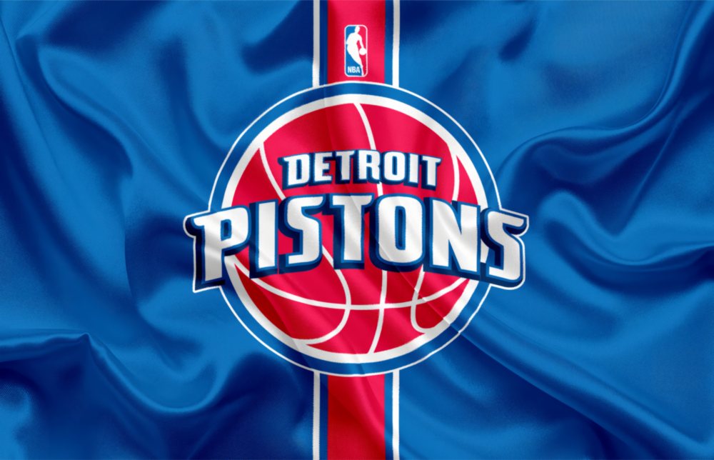 Dalgalanan Detroit Pistons Cam Tablo || Tasarımcı Koleksiyonu