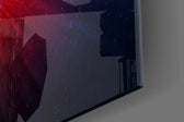 Detroit Pistons: Blue Light Glass Wall Art || Designer Collection