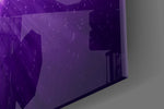 Los Angeles Lakers: Purple Flash  Glass Wall Art || Designer Collection