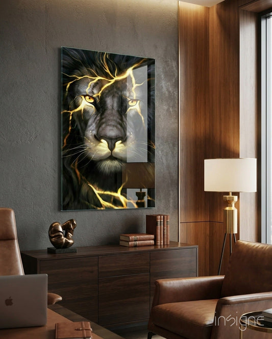 Aslan  Cam Tablo