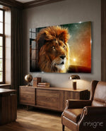 Aslan  Cam Tablo