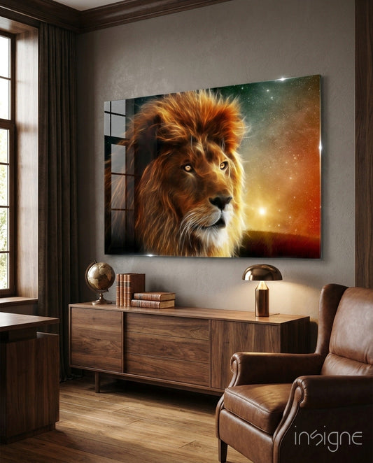 Aslan  Cam Tablo