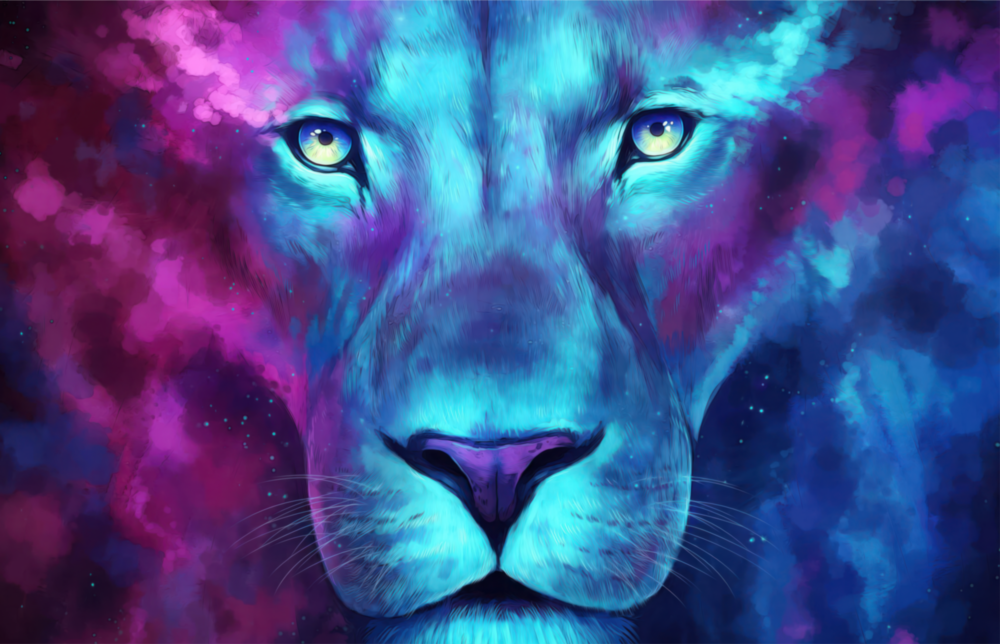 Aslan  Cam Tablo