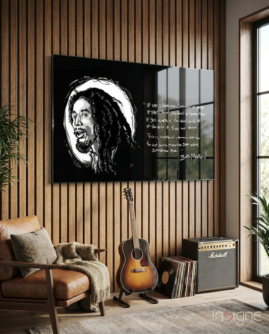 Reggae Efsanesi Cam Tablo