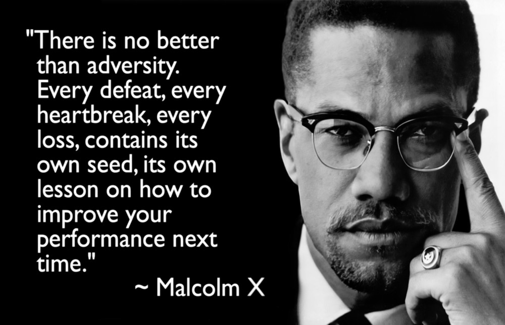 Malcolm X'in Sözleri Cam Tablo