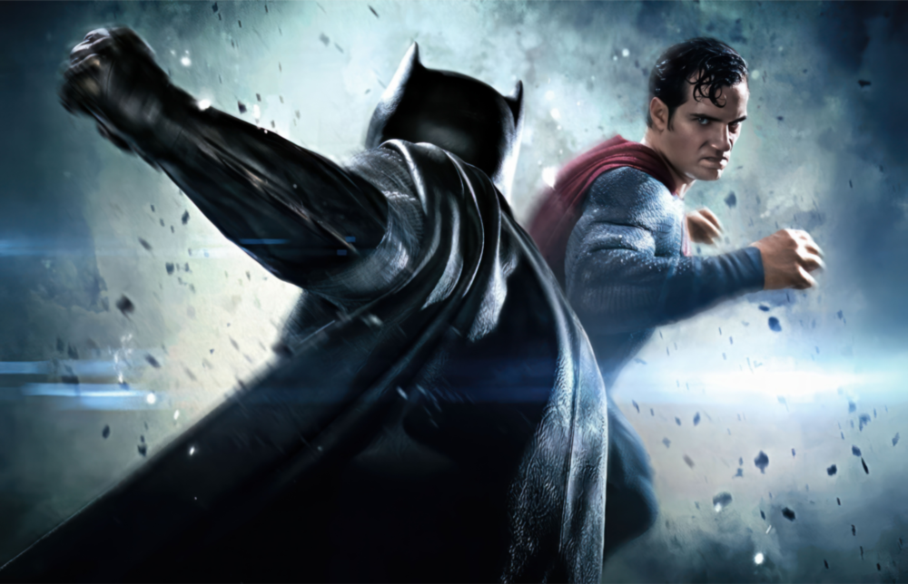 Batman ve Süperman Cam Tablo