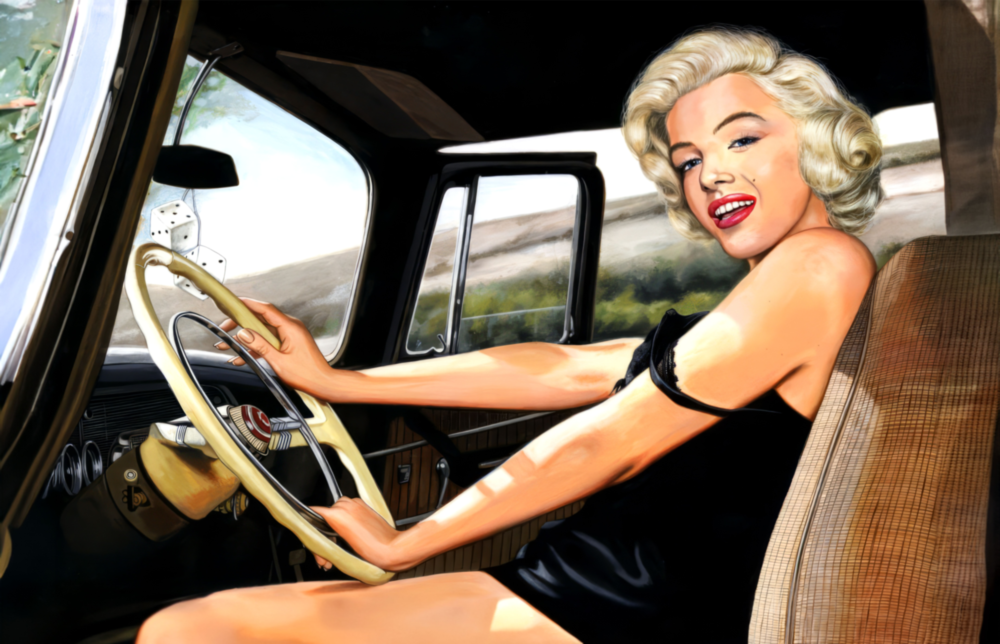 Marilyn Monroe Cam Tablo