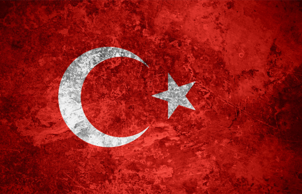Türkiye Bayrağı Cam Tablo