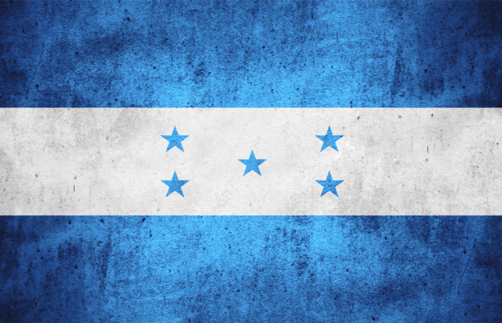 Honduras bayrağı Cam Tablo