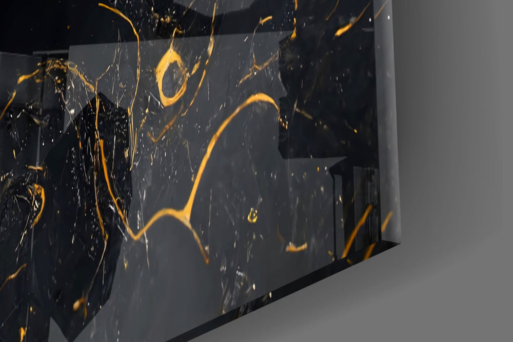 Luxury-stone diagonal marble glass wall art in luxury hotel lobby