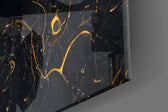 Luxury-stone diagonal marble glass wall art in luxury hotel lobby