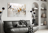 Elegant Bird on Branch Cam Tablo