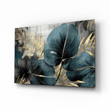 Elegant Teal & Gold Leaf Cam Tablo