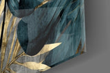 Elegant Teal & Gold Leaf Cam Tablo