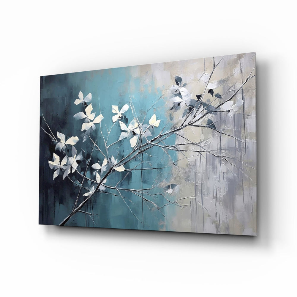 Elegant Blue Blossoms Cam Tablo