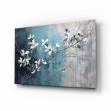 Elegant Blue Blossoms Cam Tablo