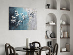 Elegant Blue Blossoms Cam Tablo