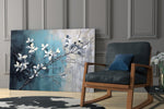 Elegant Blue Blossoms Cam Tablo