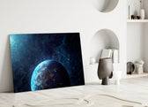 Glowing Earth in Space Cam Tablo