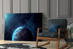 Glowing Earth in Space Cam Tablo