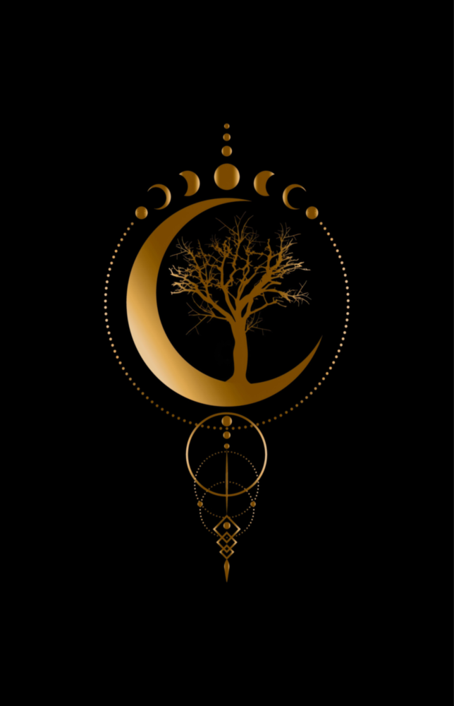 Sonsuz Ay Ağacı Cam Tablo