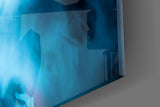 Bar photography cinematic glass wall art in nightclub-style den