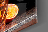 Bar-editorial action cinematic glass wall art in hospitality bar