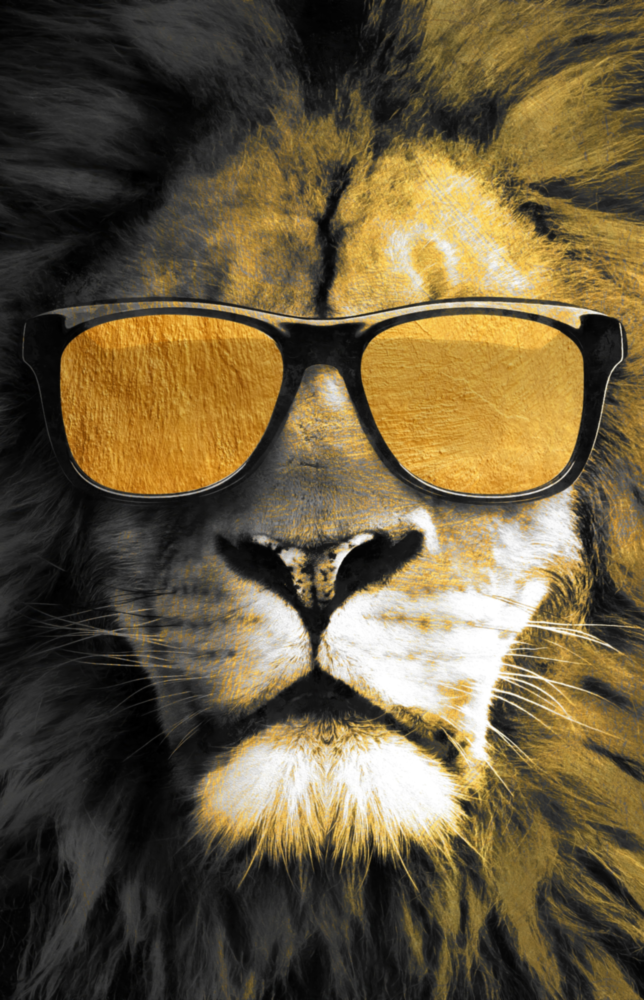 Aslan  Cam Tablo