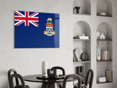 Cayman Adaları Bayrağı Cam Tablo
