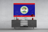 Belize bayrağı Cam Tablo