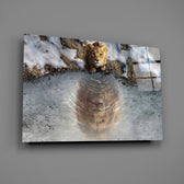 Inspirational cub cinematic glass wall art in coaching reception