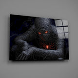 Miles Morales cinematic glass wall art in teen Marvel-fan bedroom