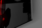 Sith-virtuoso cinematic glass wall art in music-room studio