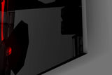 Sith-virtuoso cinematic glass wall art in music-room studio