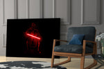 Cinematic concept-art cinematic glass wall art in heritage stairwell