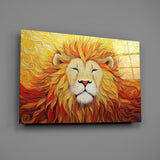 Van Gogh wildlife cinematic glass wall art in coaching wellness reception