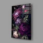 Old-Master romantic cinematic glass wall art in feminine-luxe boudoir