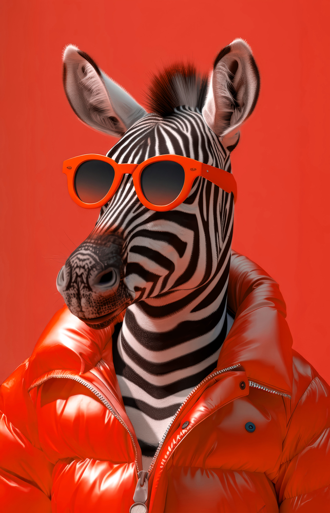 Tuval Üstünde Zebra Cam Tablo