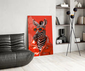Tuval Üstünde Zebra Cam Tablo
