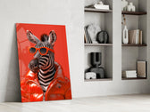 Editorial pop cinematic glass wall art in private library reading nook