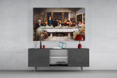 Cinema tribute cinematic glass wall art in entertainment den