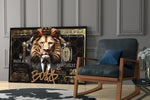 World-Is-Yours cinematic glass wall art in private library reading nook