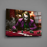 Dark Knight cinema pop cinematic glass wall art in speakeasy bar entry