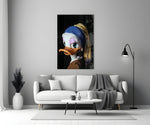 Designer Collection cinematic glass wall art in heritage stairwell