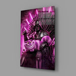 Sci-fi fantasy pop cinematic glass wall art in teen sci-fi-fan bedroom