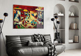 Color Guernica cinematic glass wall art in creative-agency reception